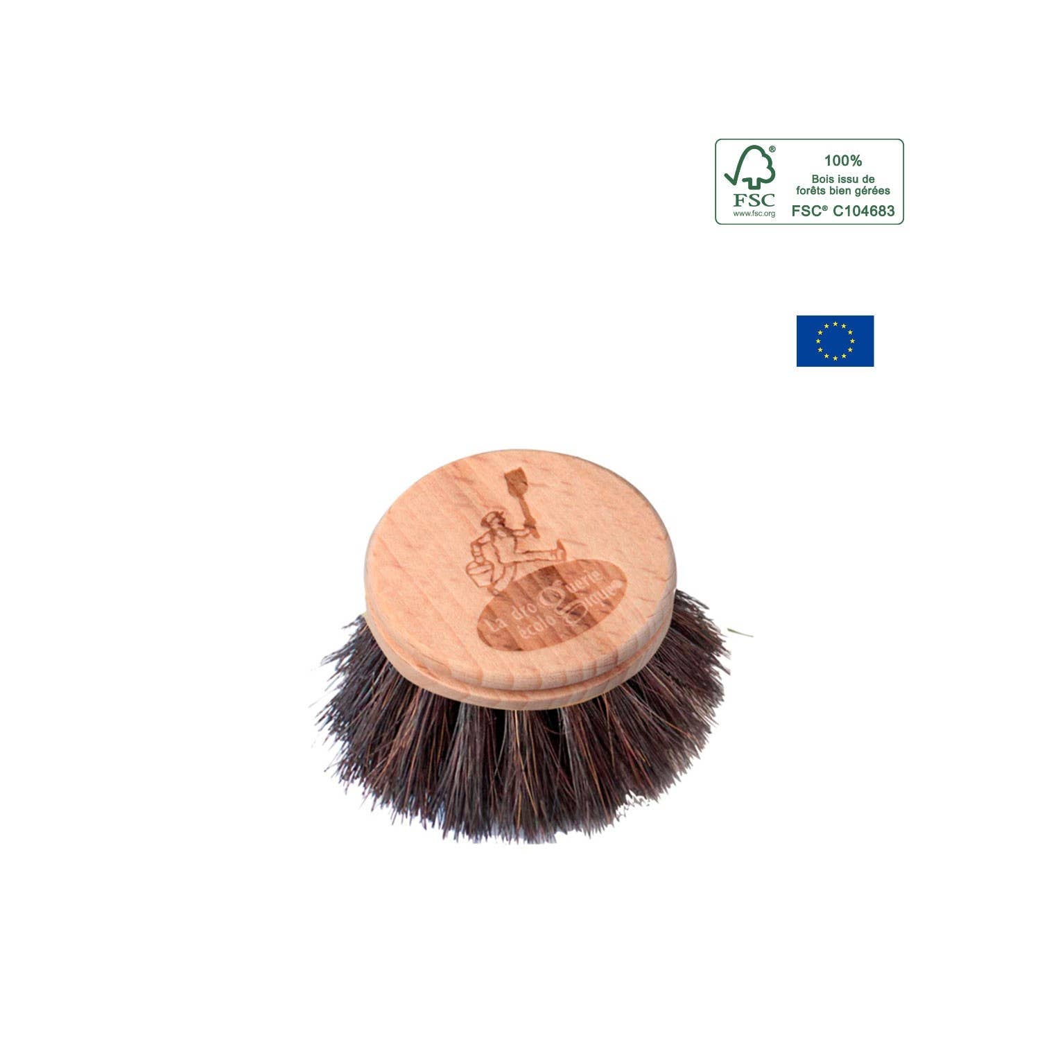 Horsehair Wooden Dish Brush Refill - La Droguerie